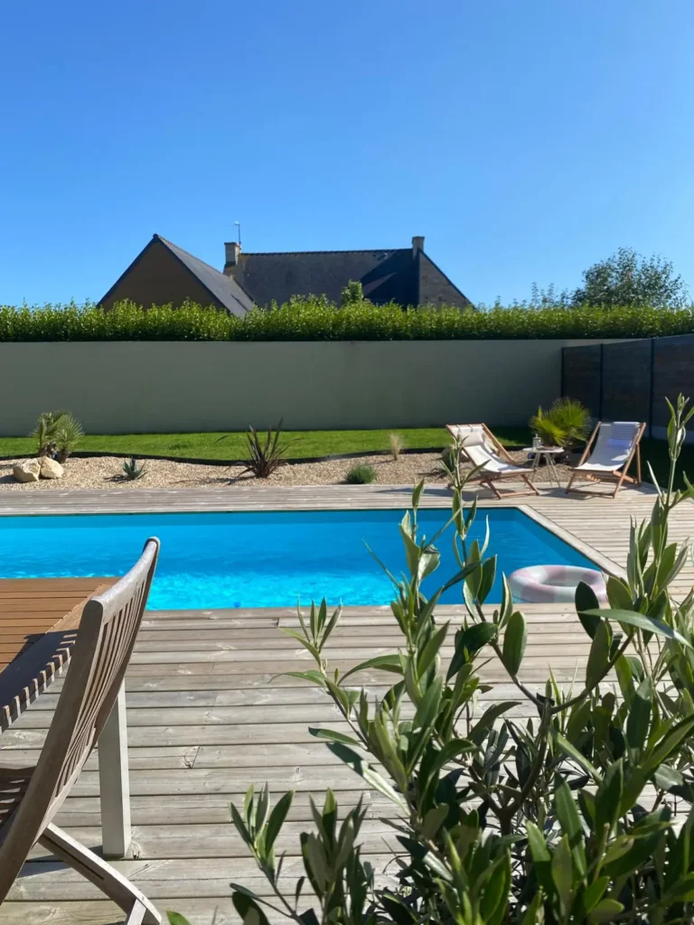 piscine maison de vacances portsall
