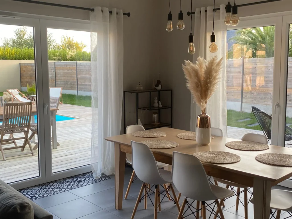 séjour maison de vacances avec psicine